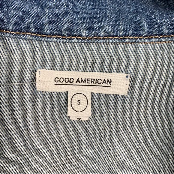 Good American Knotted Jean Jacket 5 - Picture 6 of 8